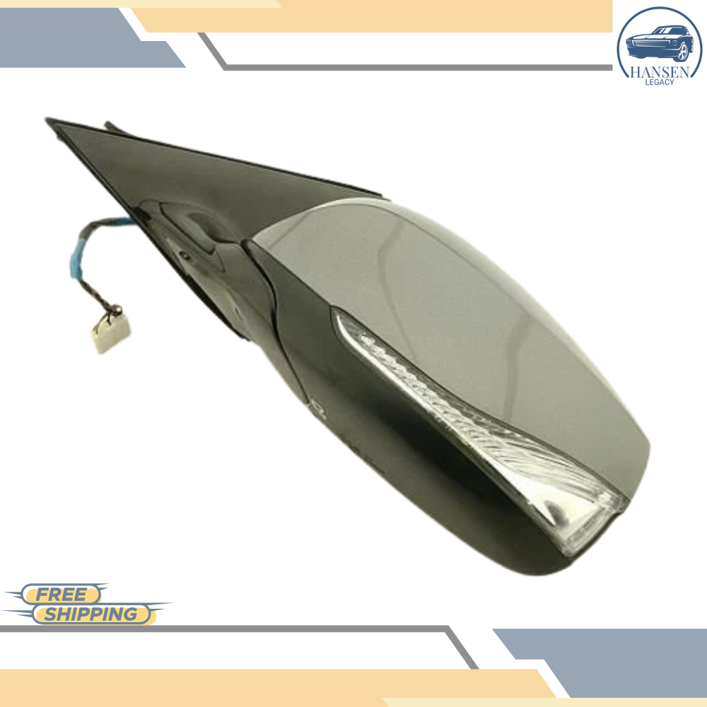 2014–2021 Infiniti Q50 Left Driver Side Door Mirror Heated Gray OEM — view 3
