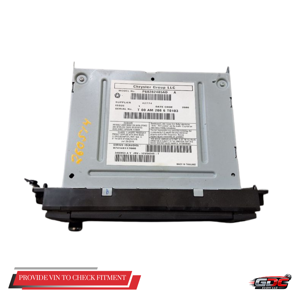 2013–2019 Dodge Caravan AM FM CD Satellite Radio Receiver OEM — view 2