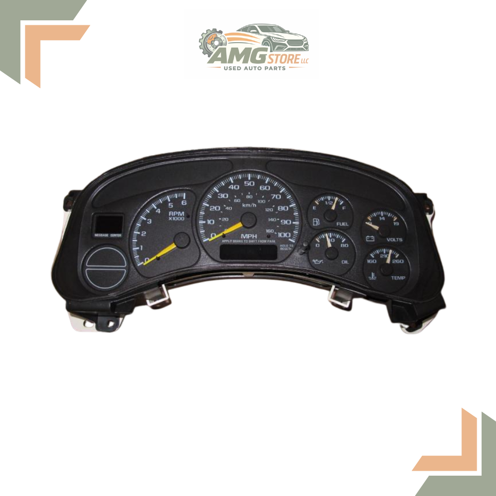 2000–2002 Chevrolet Silverado 1500 2500 3500 Speedometer Gauges Cluster US MPH AT — view 1