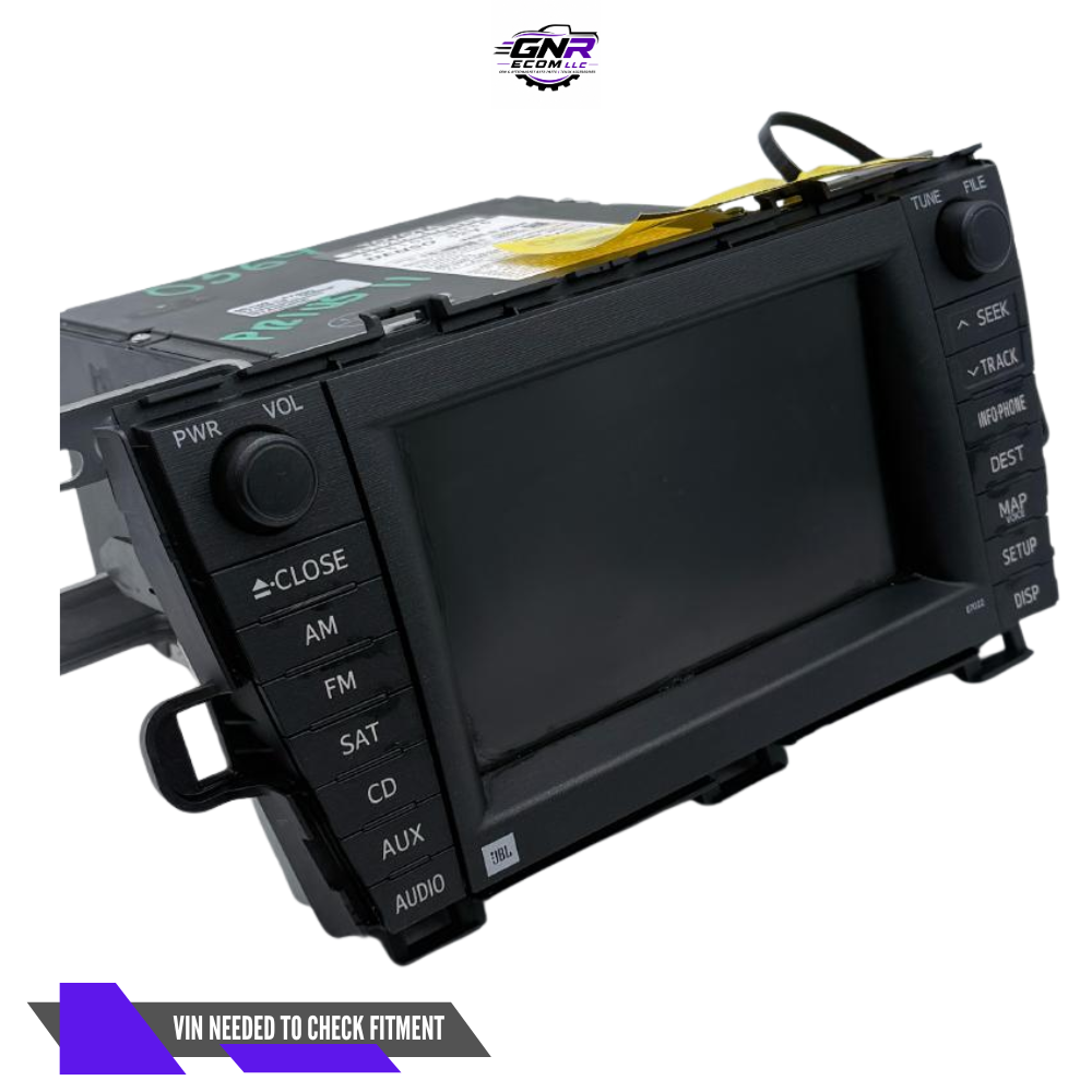 2010–2011 Toyota Prius Display Screen Dash Mounted Navigation Satellite E7022 — view 2