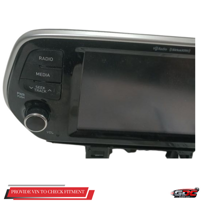 2019–2021 Hyundai Tucson AM FM Sirius XM Audio Radio Player Display Screen — view 2