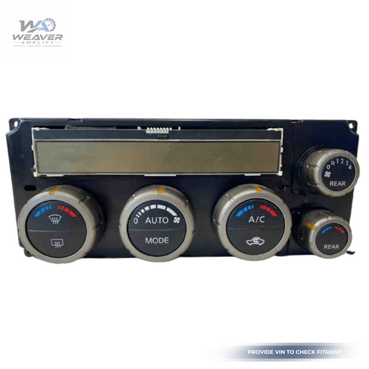 2005–2007 Nissan Pathfinder AC Heater Control OEM — view 1