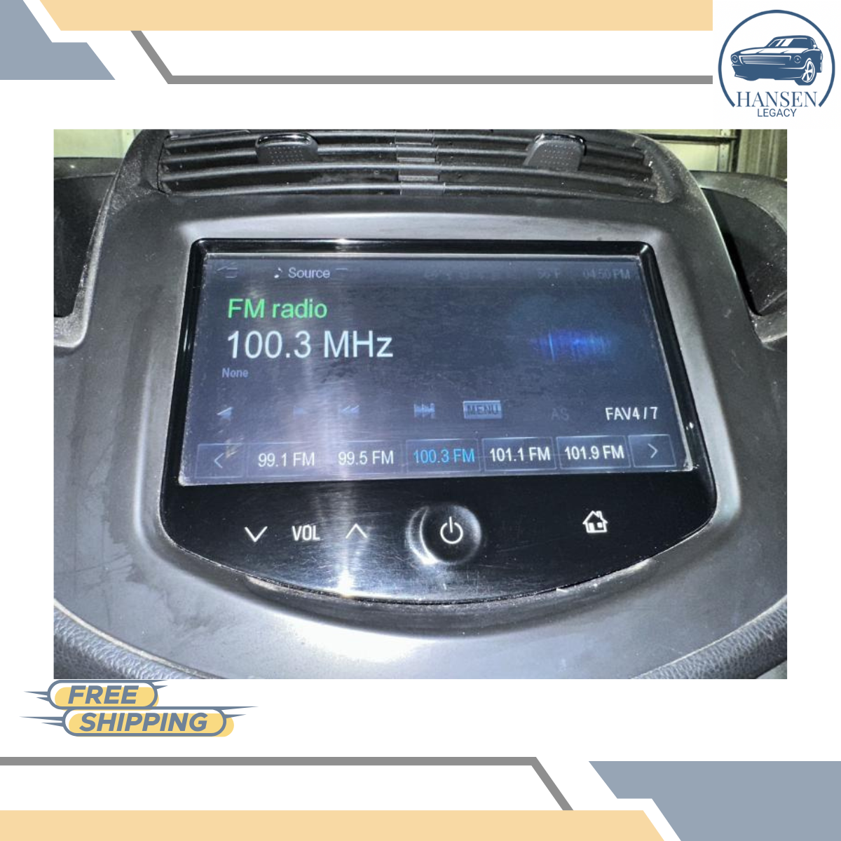 2015–2016 CHEVROLET TRAX Radio Receiver Control Panel Satellite UF7 — view 2