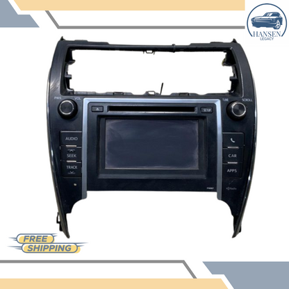 2012–2013 Toyota Camry AM FM CD Radio Display and Receiver Screen Face ID P10067 — view 3