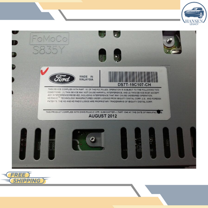2013–2015 FORD FUSION AM FM CD MP3 RADIO RECEIVER OEM — view 2