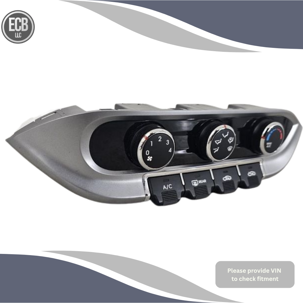 2012–2015 Kia Rio A/C Heater manual Temperature Climate Control (3 knob) OEM — view 3