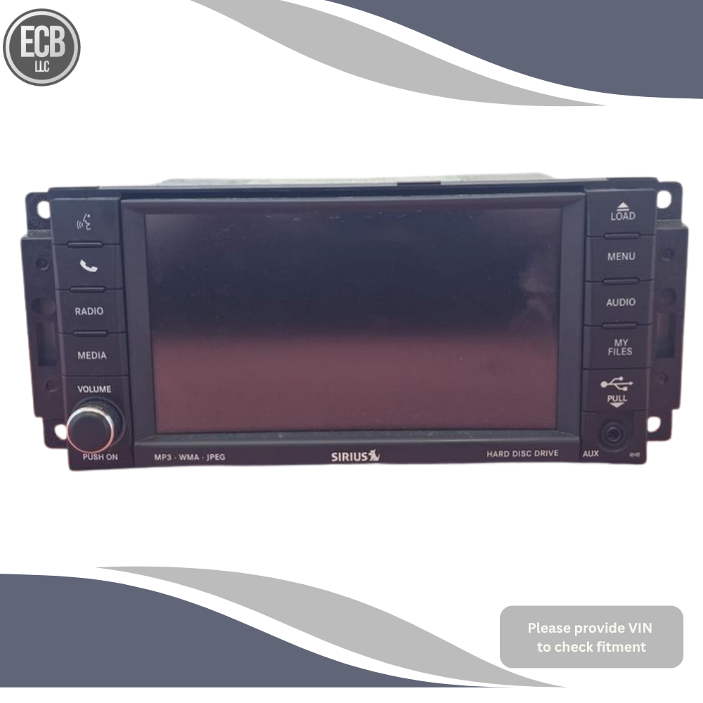 2011 Dodge Truck Ram 1500 AM FM Radio Receiver with Navigation with Display Screen OEM — view 1