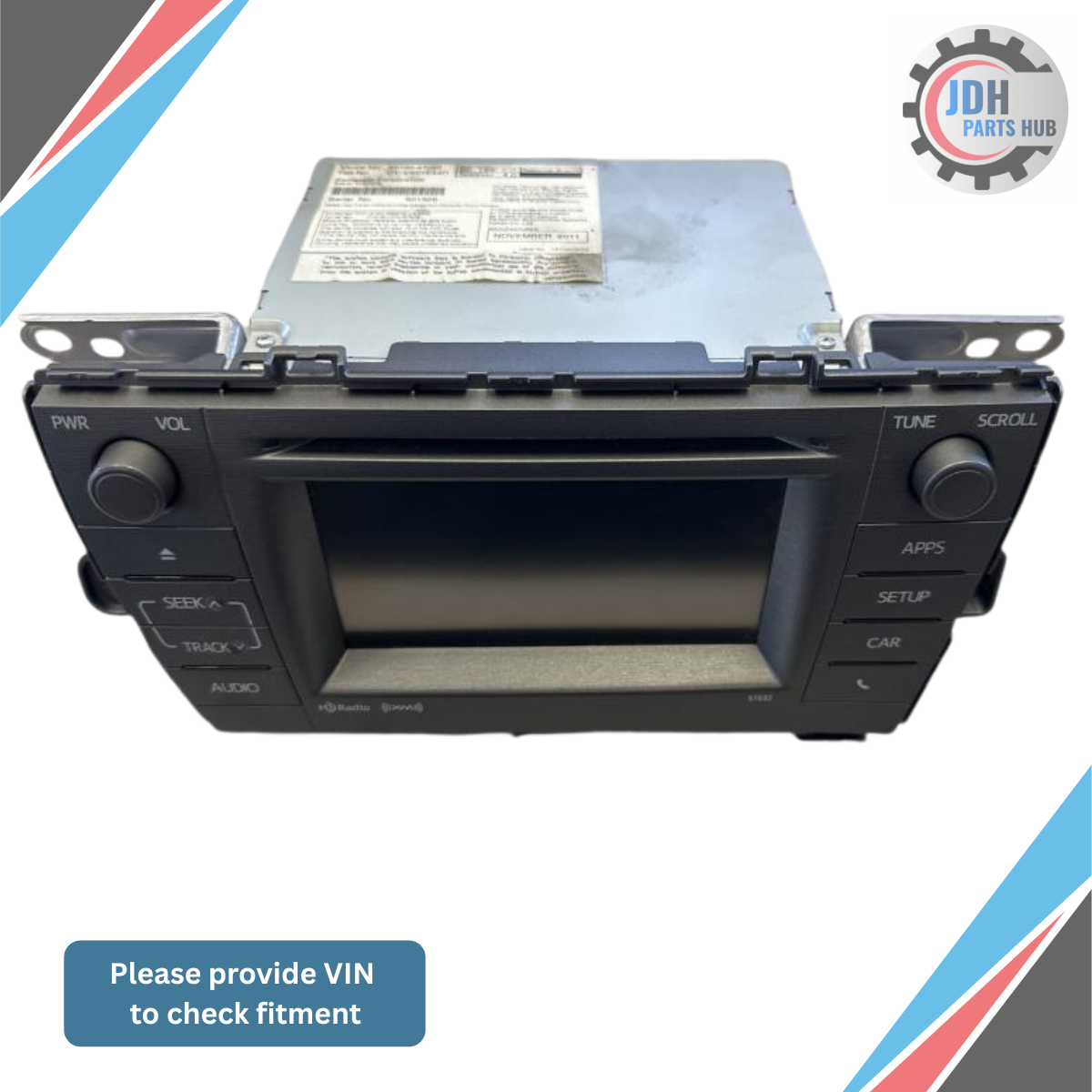 2012–2015 Toyota Prius AM/FM CD Radio Display Receiver Head Unit OEM 57032 — view 1