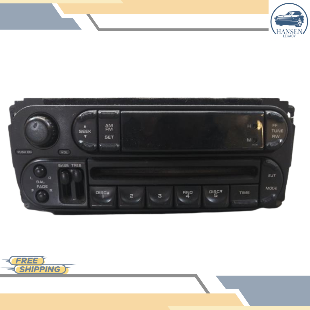 2002–2005 Dodge Ram 1500 Radio ID RBK 02 03 04 05 OEM — view 1