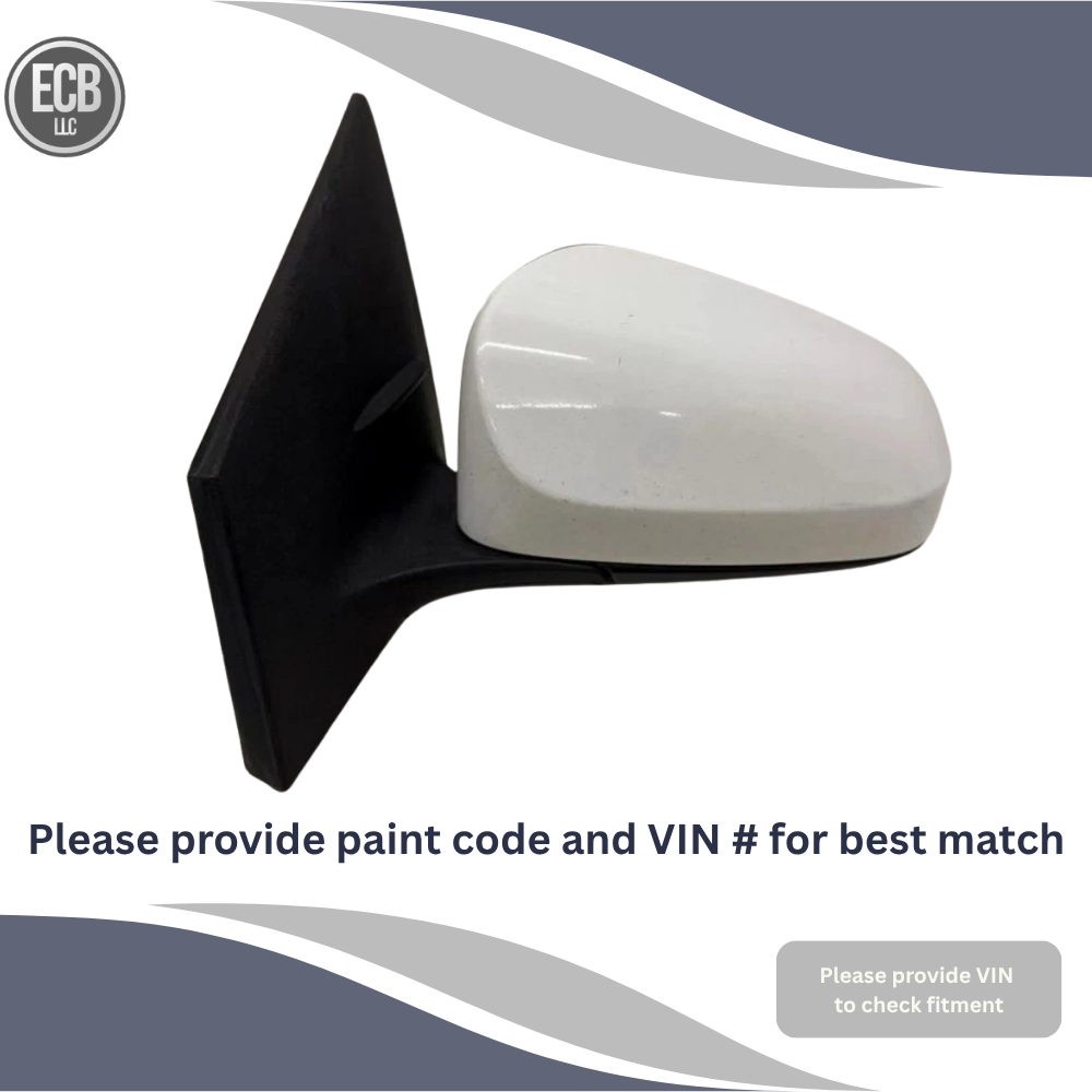2014–2019 Toyota Corolla Left Driver Side View Door Mirror Heated White OEM — view 1