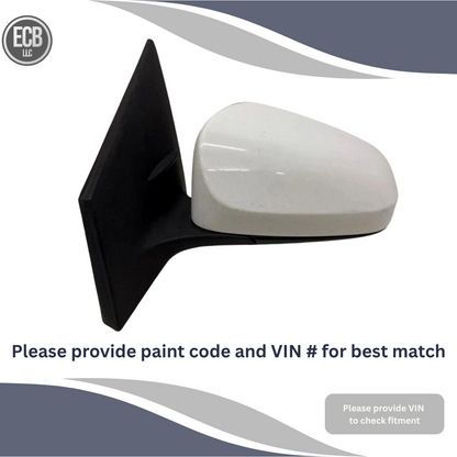 2014–2019 Toyota Corolla Left Driver Side View Door Mirror Heated White OEM — view 1