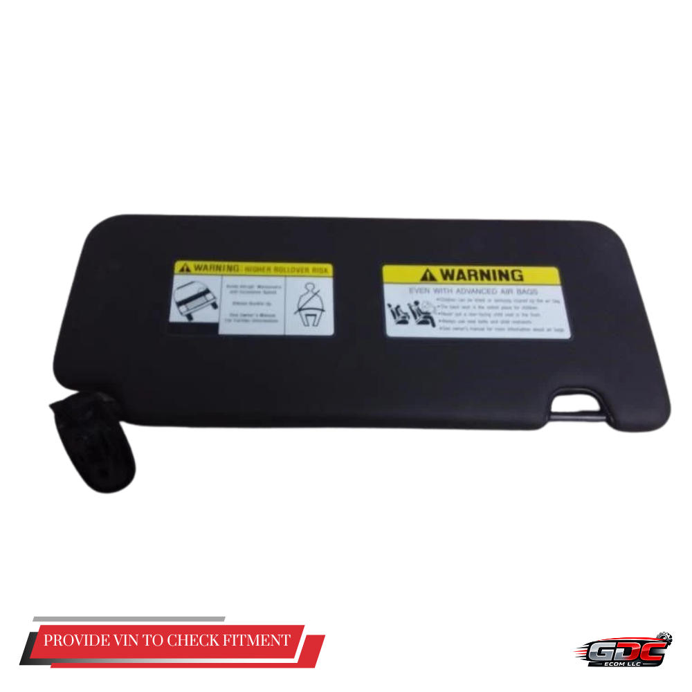 2022–2024 Hyundai Santa Cruz LH Driver Sunvisor with Mirror Black OEM — view 1