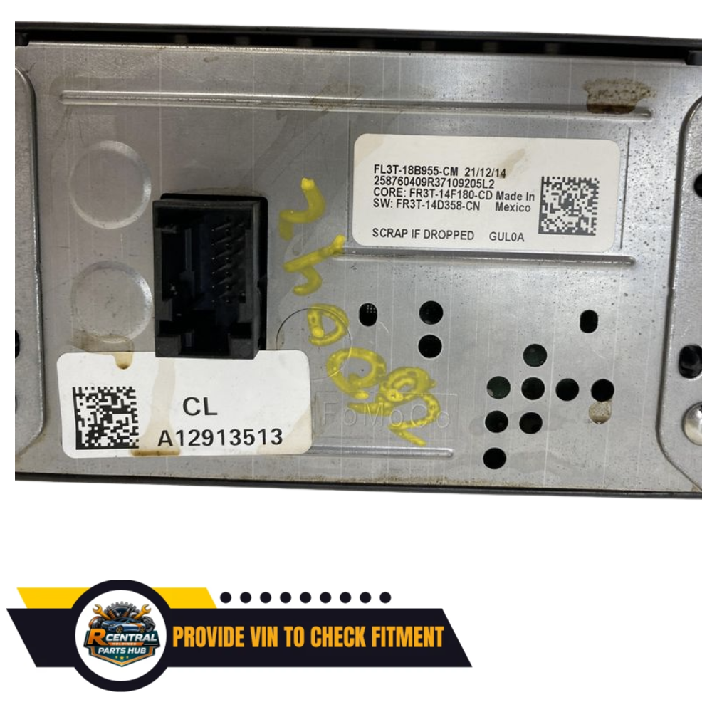 2015 FORD F-150 PICKUP RADIO DISPLAY SCREEN FRONT DASH 4.2" FL3T-18B955-CM OEM — view 3
