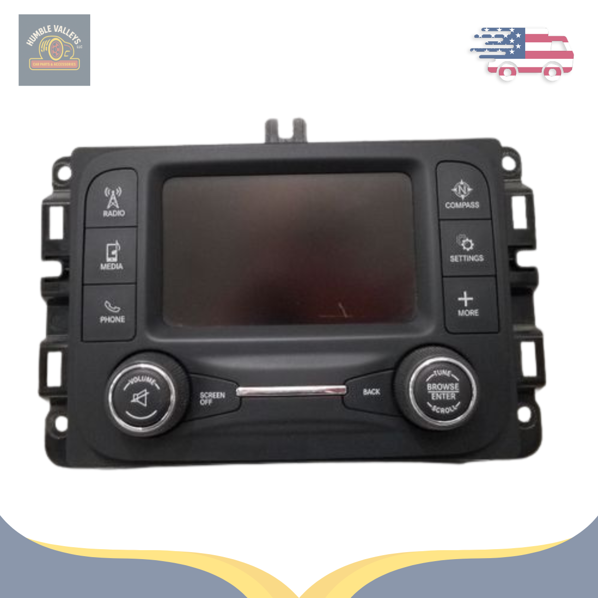 2018–2020 Dodge Ram 1500 AM FM Satellite Radio Display Receiver 5.0 Screen — view 1