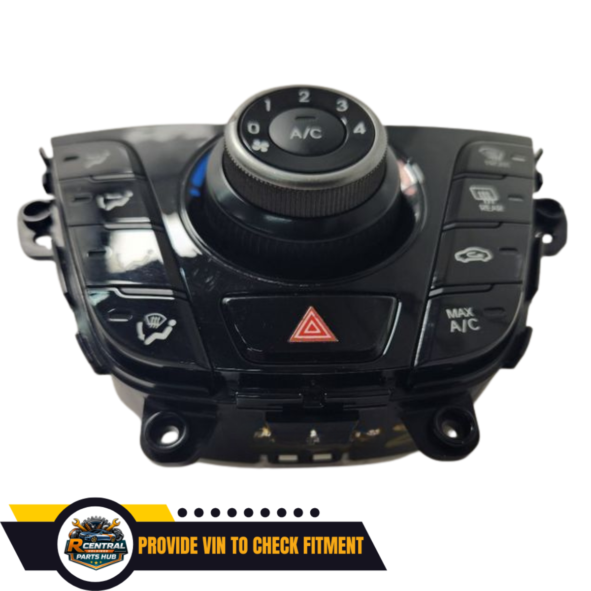 2012–2017 Hyundai Veloster Manual A/C Temp Climate Control Unit Gloss Finish OEM — view 3