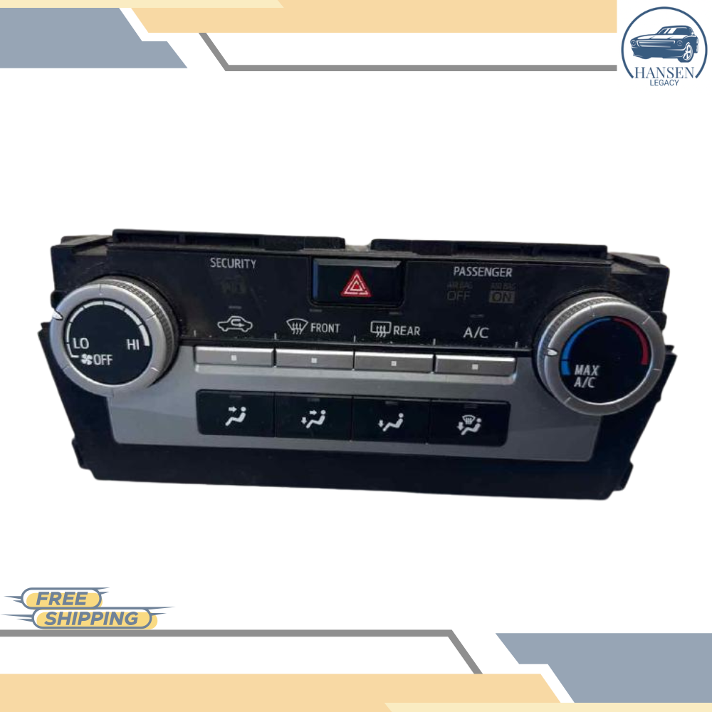 2012–2014 Toyota Camry Manual A/C AC Temperature Control 12 13 14 — view 2