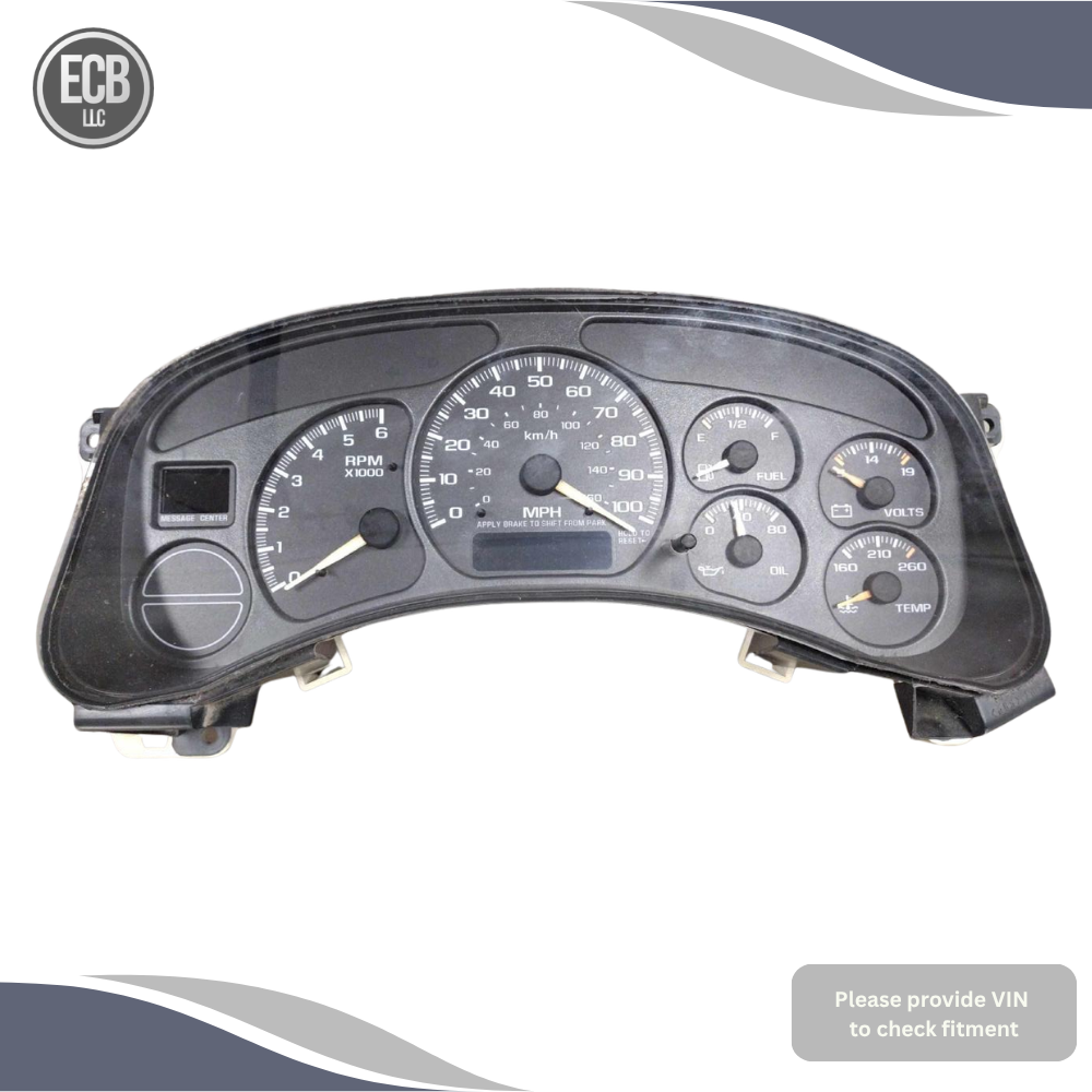 2000–2002 Chevrolet Tahoe Speedometer Speedo Cluster MPH OEM — view 1