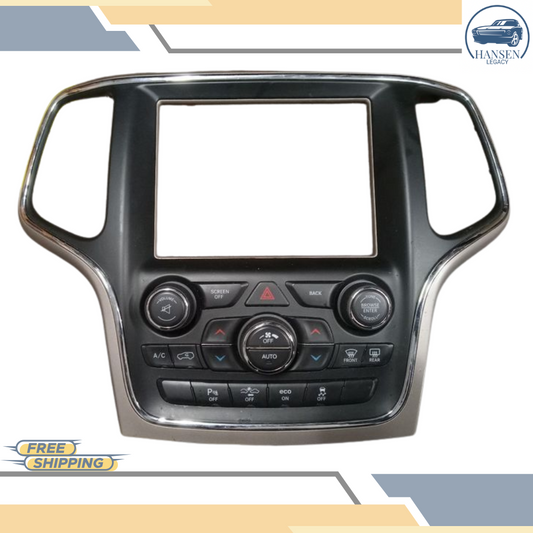2014–2015 Jeep Grand Cherokee Radio A/C Climate Temperature Control Panel 14 15 — view 1