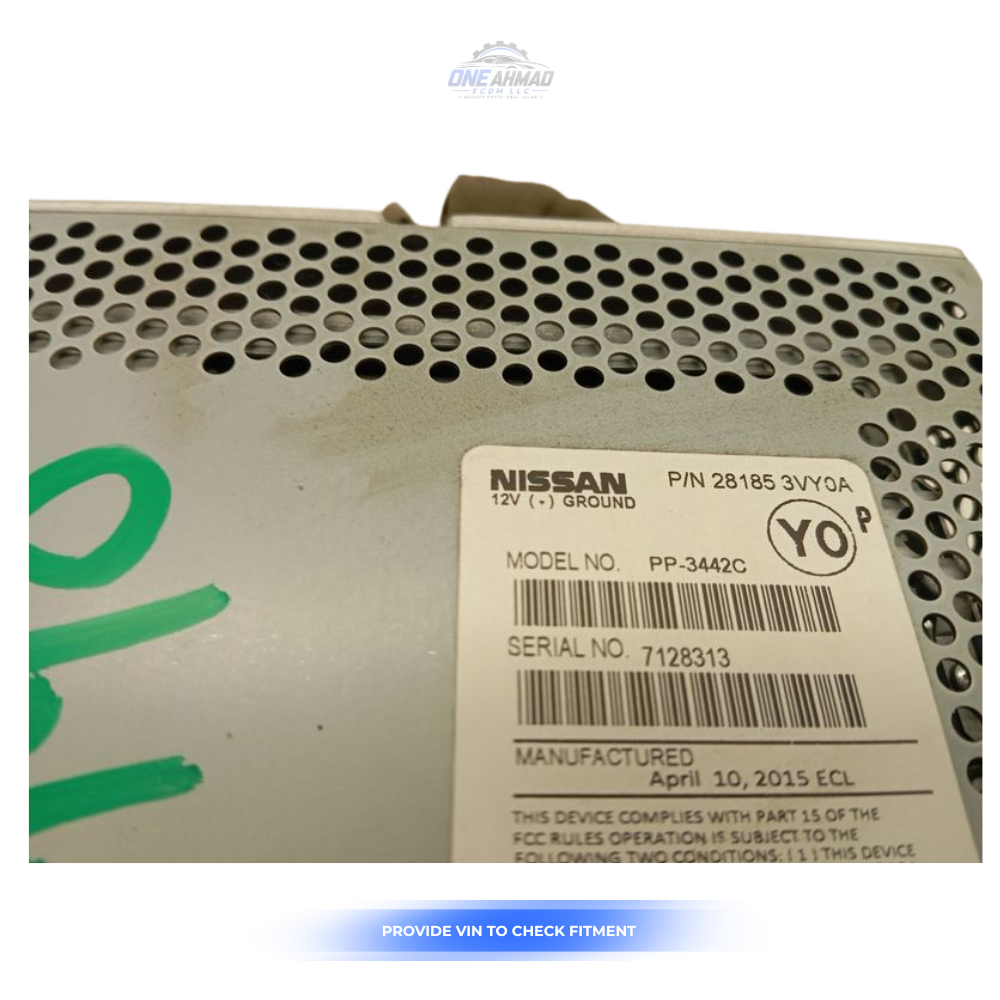 2015–2017 Nissan Sentra Versa OEM Single CD AM FM USB Radio 28185 9MC1A OEM — view 2