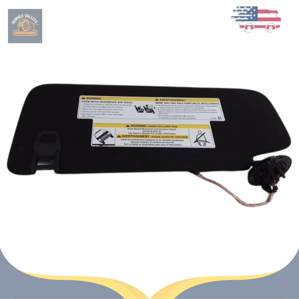 2019–2024 Cadillac XT4 RH Passenger Sunvisor Sun Visor with Mirror & Light OEM — view 3