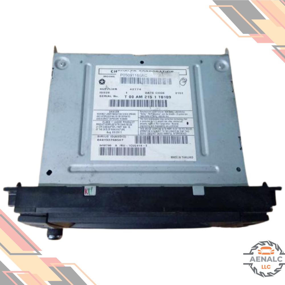2012–2014 Chrysler 200 AM FM Radio Receiver Display Screen RBZ OEM — view 2