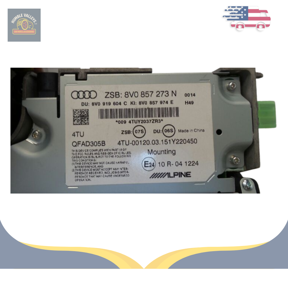 2015–2017 Audi A3 Info-GPS-TV Color Screen Display with Navigation Module OEM — view 5