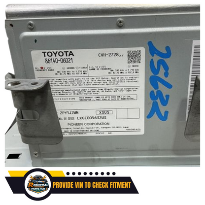 2012–2013 Toyota Camry Radio Receiver AM-FM-CD OEM P10067 — view 3