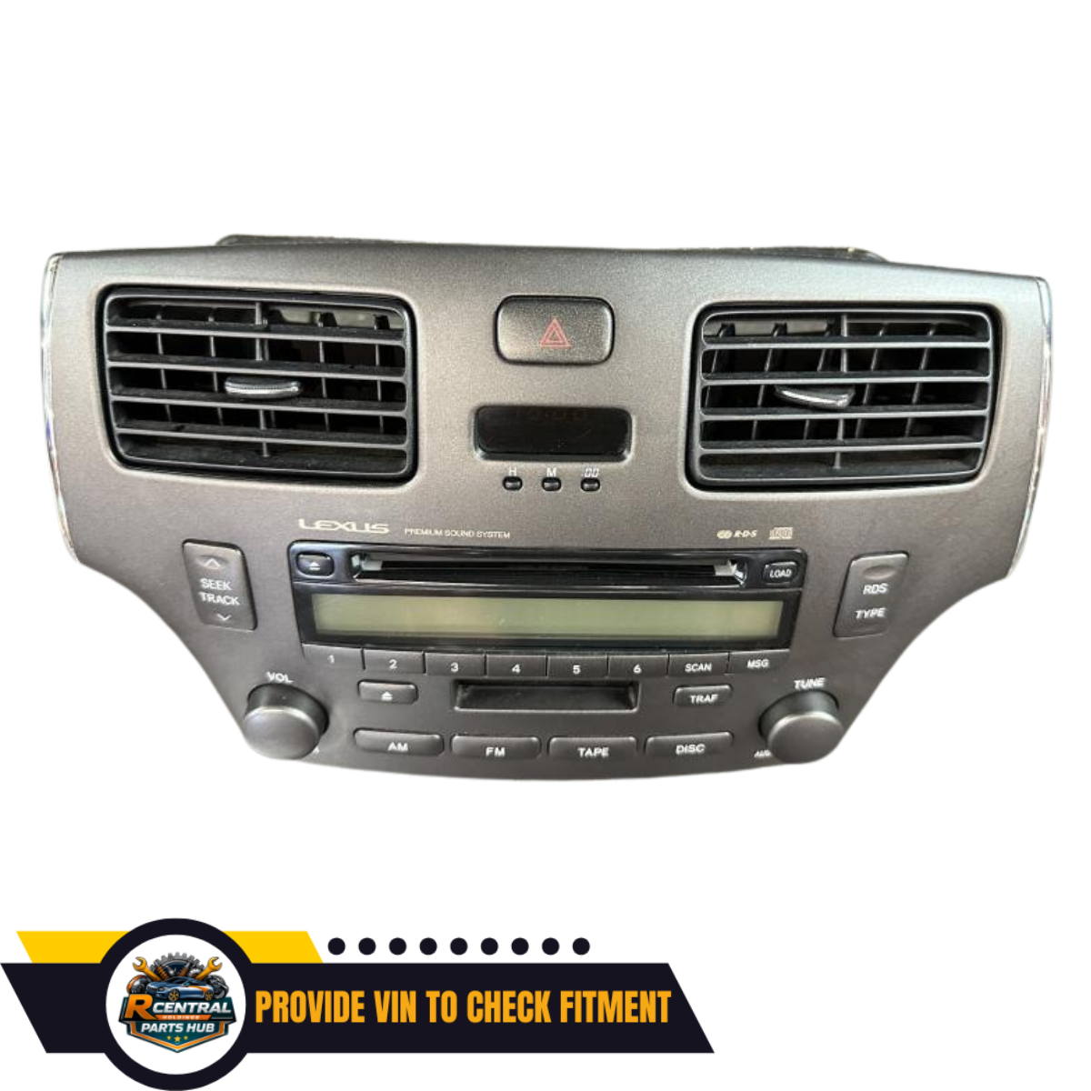 2002–2006 Lexus ES300, ES330 Radio CD Cassette Player AM FM OEM — view 3