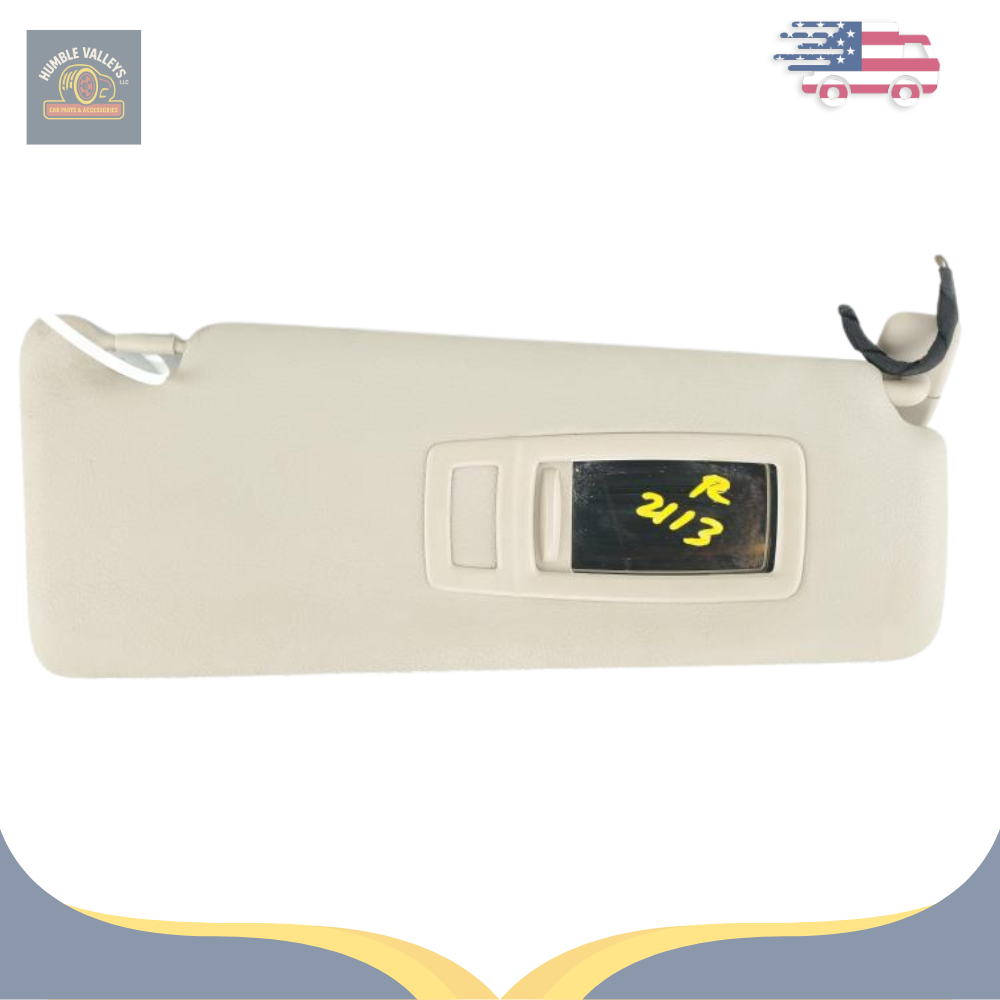 2012–2013 BMW 328i 335i RH Passenger Sunvisor Sun Visor with Mirror OEM — view 1