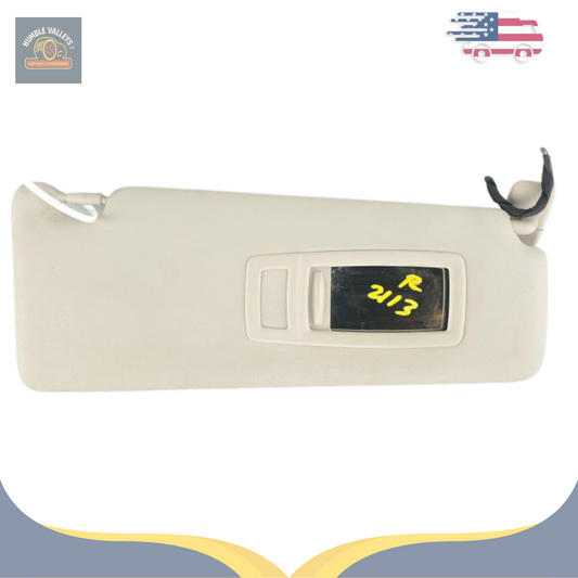 2012–2013 BMW 328i 335i RH Passenger Sunvisor Sun Visor with Mirror OEM — view 1
