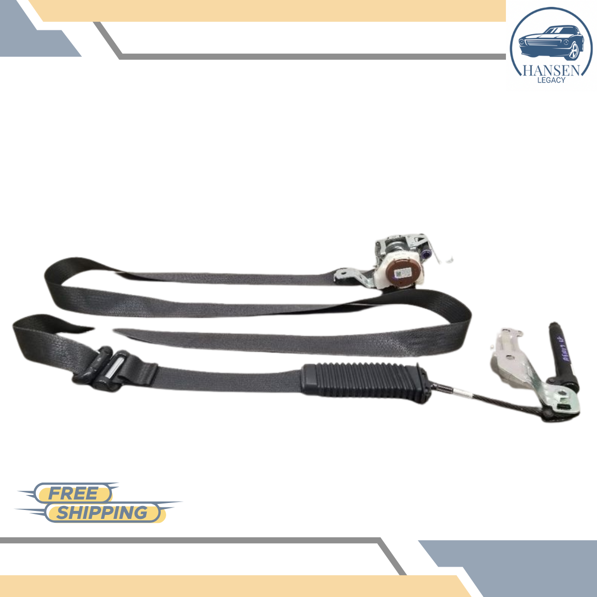2016–2017 Ford F150 Left Driver Seat Belt Retractor Crew Cab BLACK 16 17 — view 5
