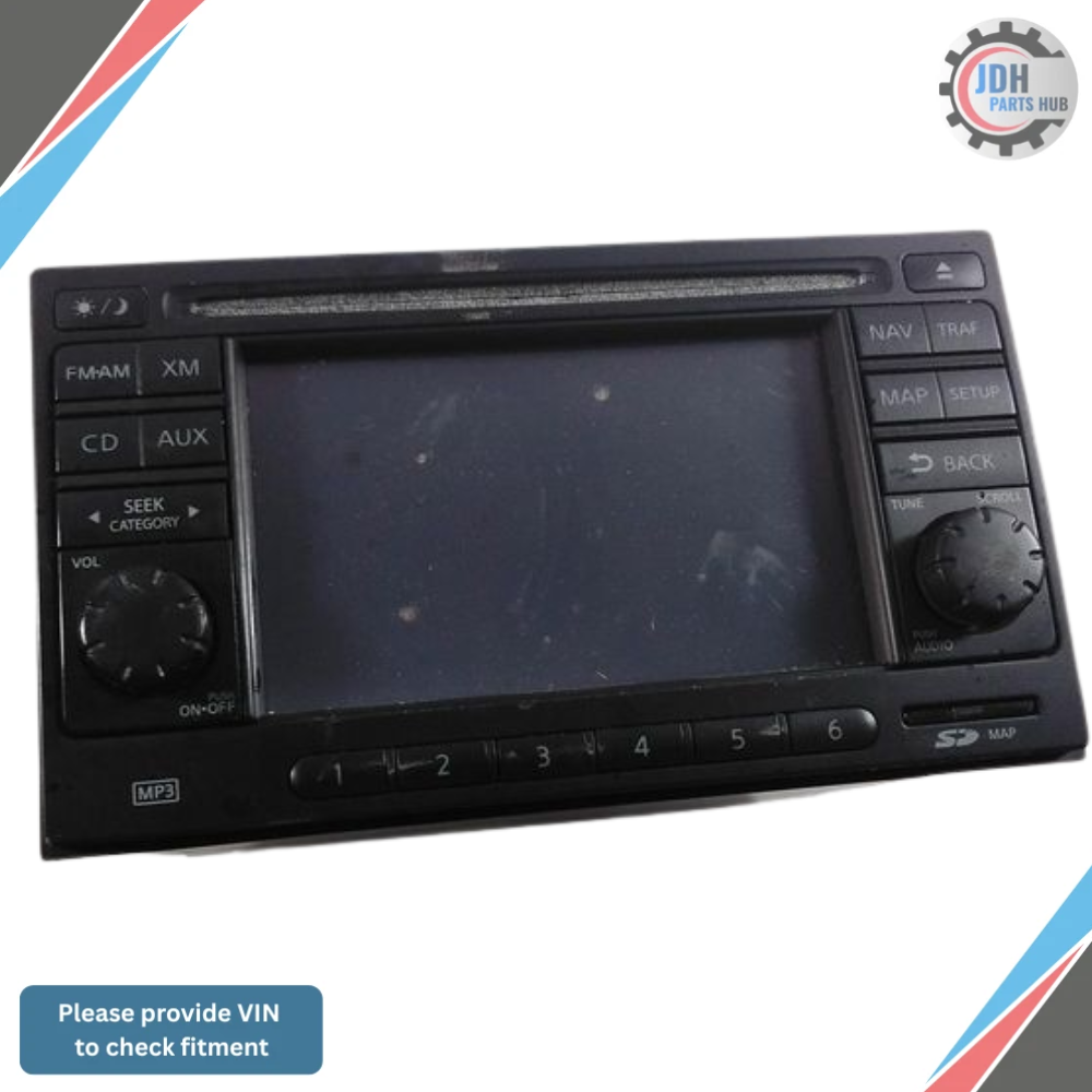 2010–2012 Nissan Sentra AM FM CD Player Radio with Navigation OEM — view 1