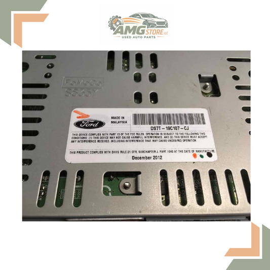 2013–2015 FORD FUSION AM FM CD MP3 RADIO RECEIVER DS7T-19C107-CC OEM — view 1