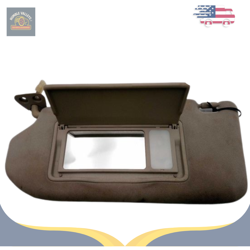 2009–2013 Infiniti G37 Left Driver Interior Sun Visor Illuminated Tan 10 12 — view 2