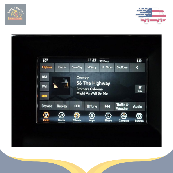2018 Jeep Grand Cherokee Radio 7" Display Screen Receiver with SiriusXM with Sat 18 — view 2