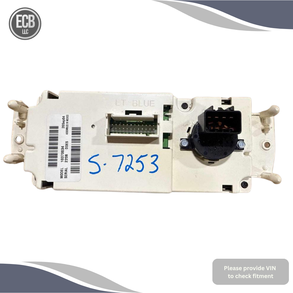 2005–2006 Chevrolet Avalanche Manual Climate Heater AC Control OEM — view 3