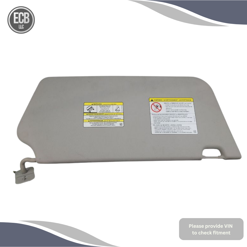 2015–2020 Ford Transit 250 Driver LH Interior Sun Visor Gray OEM — view 1