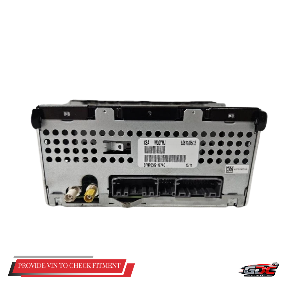 2012–2017 Jeep Patriot MP3 CD with Satellite Radio Receiver Face OEM 5091197AC — view 3