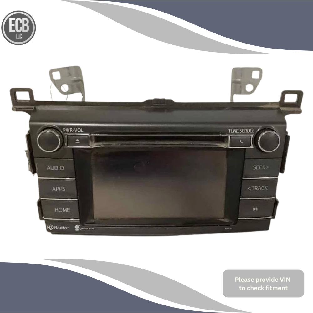 2014–2015 Toyota Rav4 Radio Receiver Display ID 100325 OEM — view 1