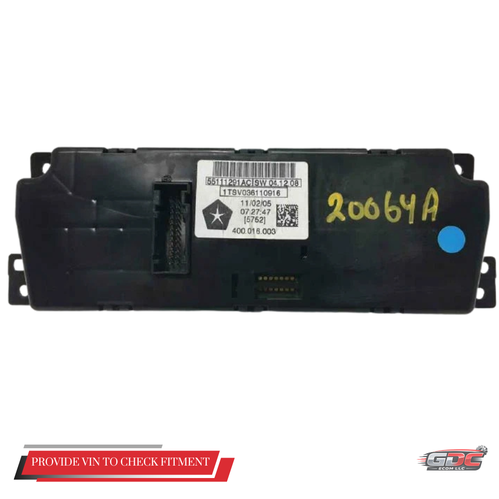 2011–2012 Dodge Ram Climate Temperature Controls Dual Zone OEM 55111291AC 11 12 — view 2