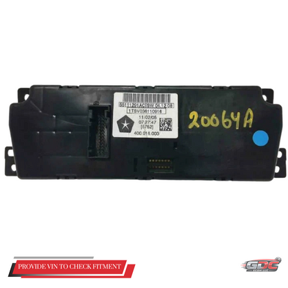 2011–2012 Dodge Ram Climate Temperature Controls Dual Zone OEM 55111291AC 11 12 — view 2
