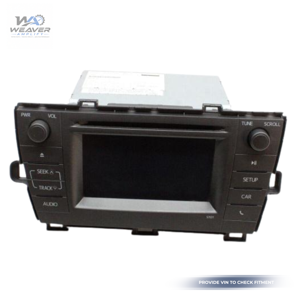 2012–2015 Toyota Prius Radio Display and Receiver ID 57031 86140 47050 OEM — view 1