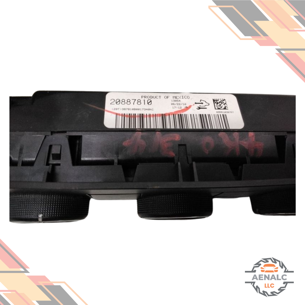 2010–2011 Chevrolet Silverado 1500 A/C AC Heater Temperature Control OEM — view 2