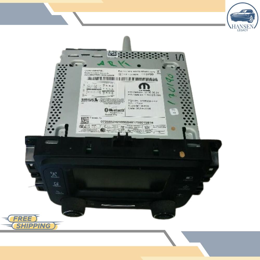 2015–2017 Jeep Renegade AM FM Radio Receiver With Display Screen OEM — view 2