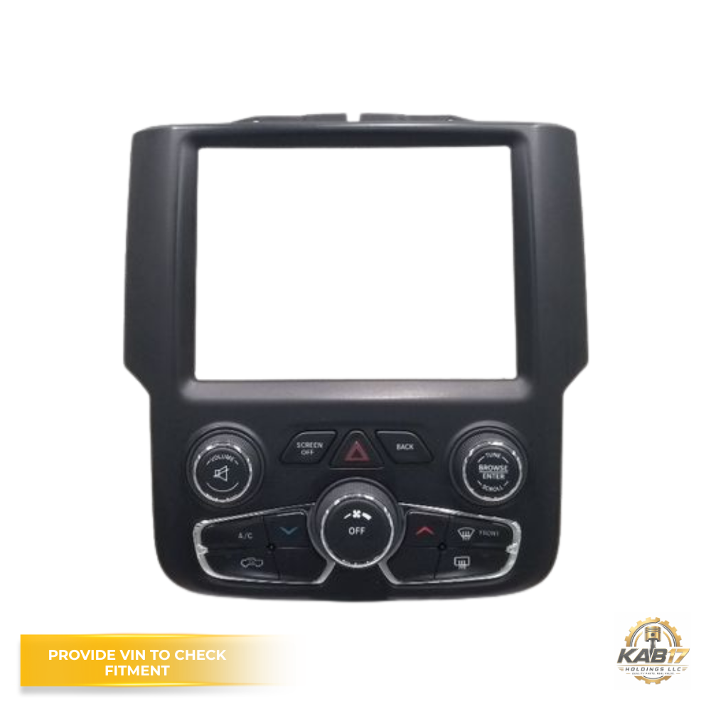 2013–2023 Dodge Ram 1500 2500 3500 A/C AC Heater Temperature Controls Bezel OEM — view 1