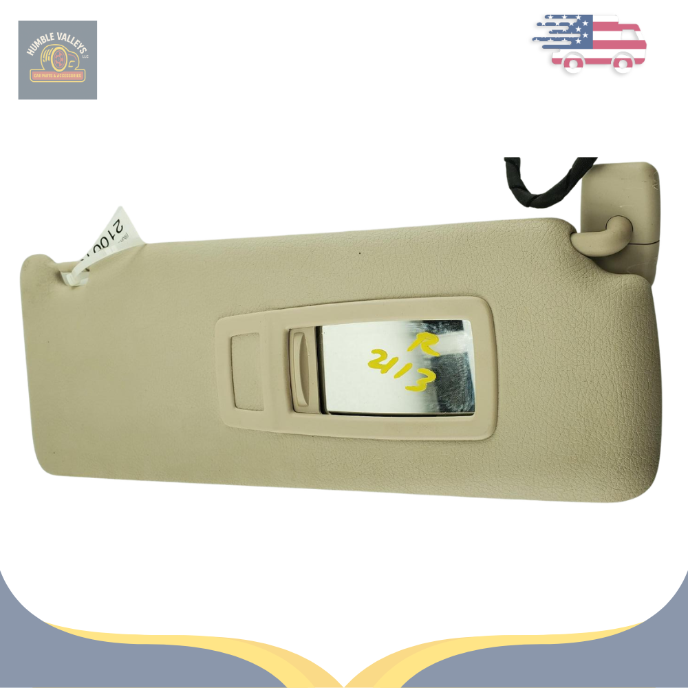 2012–2013 BMW 328i 335i RH Passenger Sunvisor Sun Visor with Mirror OEM — view 3