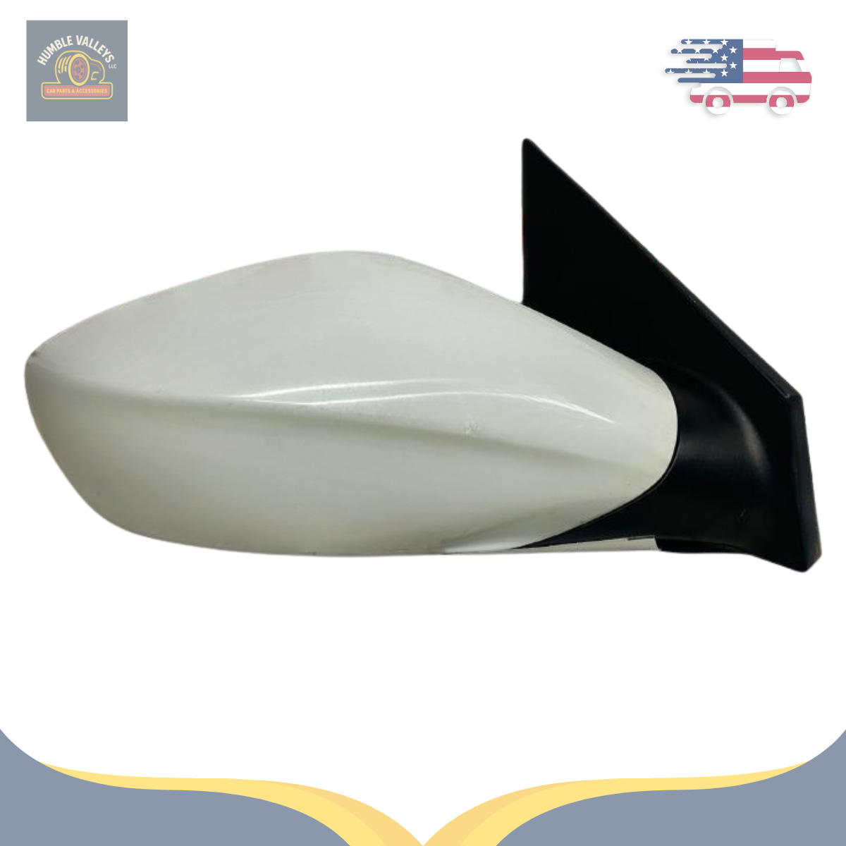 2011–2014 Hyundai Sonata Right Passenger Side View Door Mirror Assembly RH White — view 2