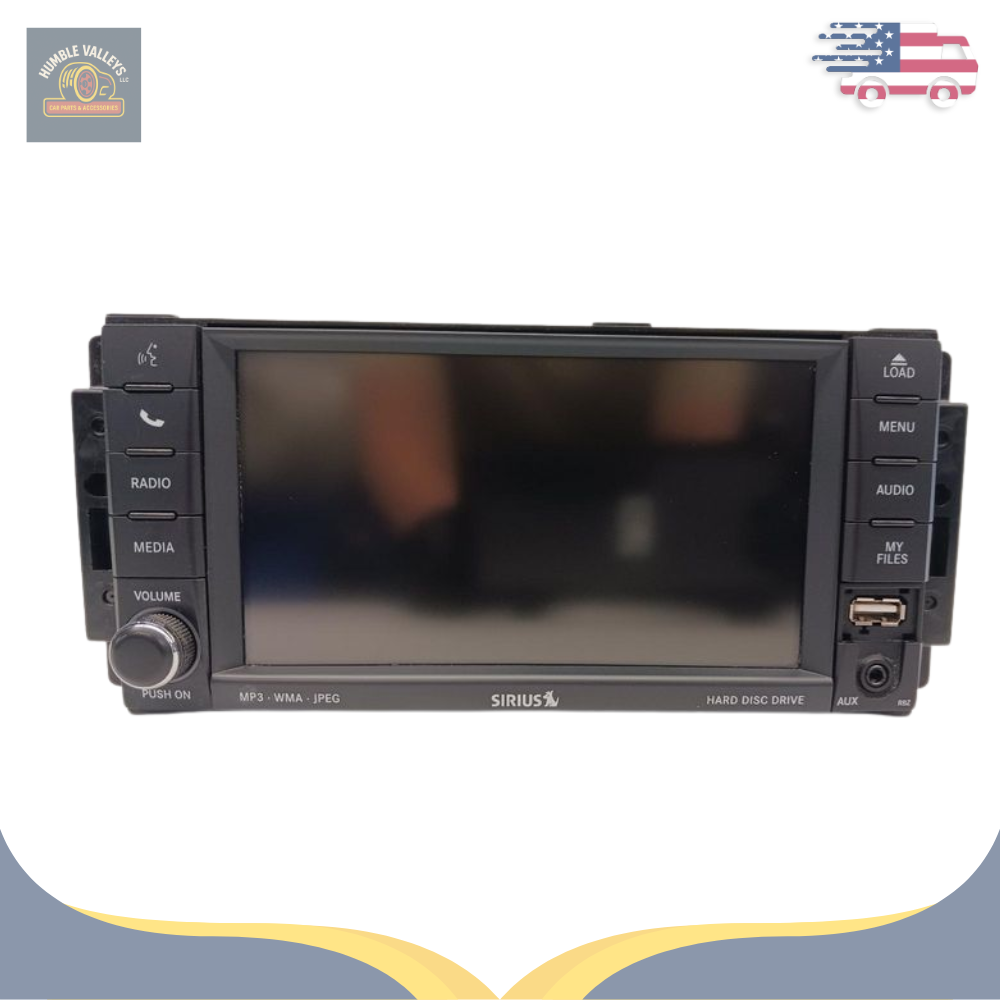 2011–2014 Chrysler 200 Radio Display Receiver AM FM CD DVD SAT Face ID RBZ OEM — view 1