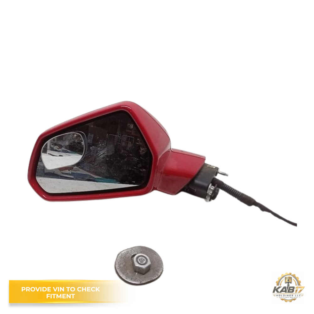 2016–2019 Chevrolet Camaro LH Driver Side View Door Mirror Assembly Red OEM — view 2