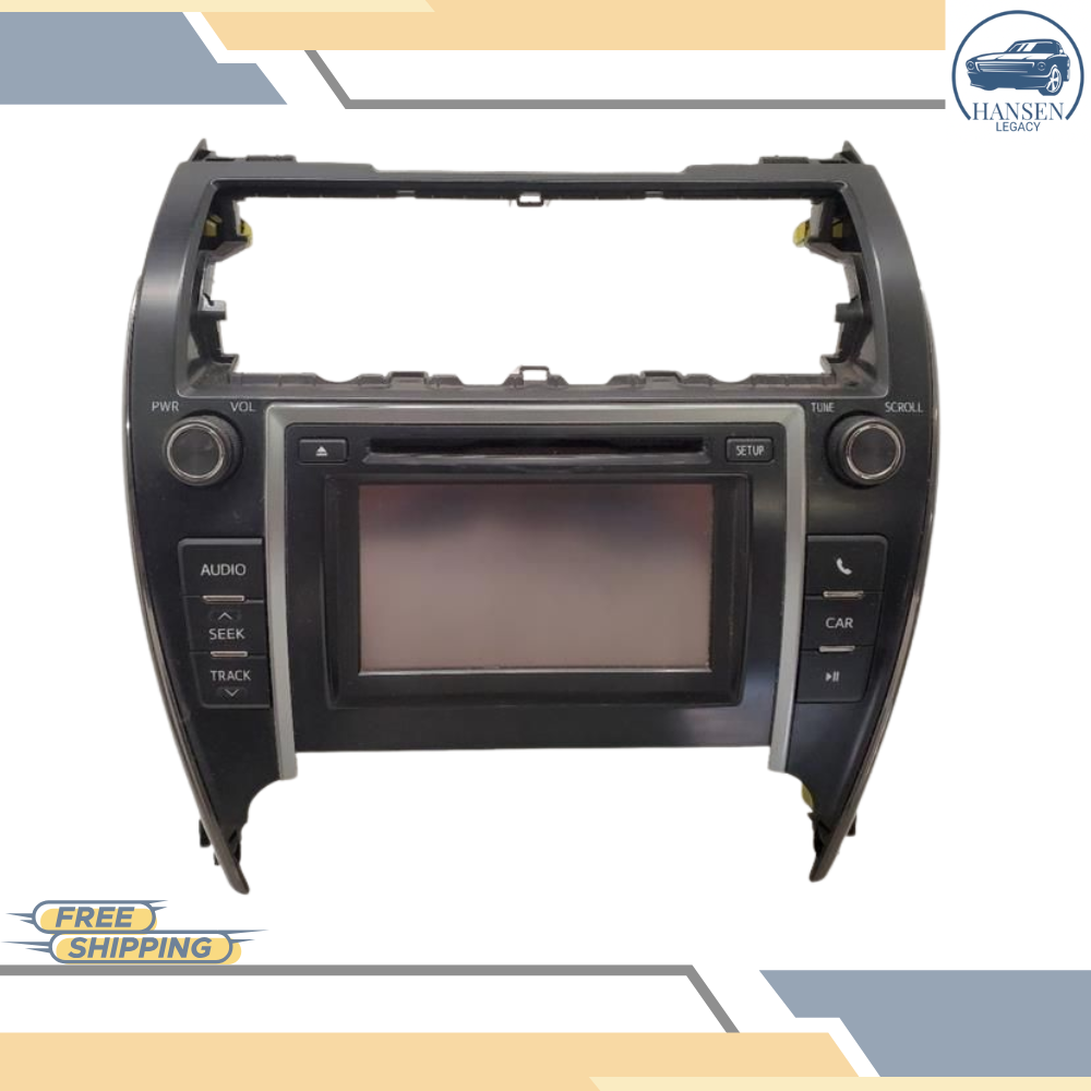 2013–2014 Toyota Camry Radio Display and Receiver AM-FM-CD ID 57076 OEM — view 1